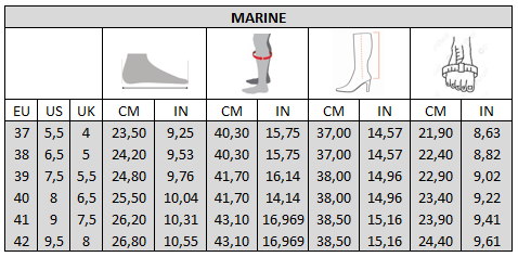 XL laarzen voor brede kuiten - Model Marine