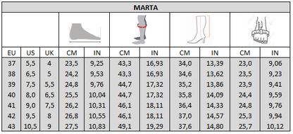 2XL laarzen voor brede kuiten - Model Marta