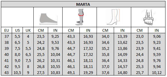 2XL laarzen voor brede kuiten - Model Marta