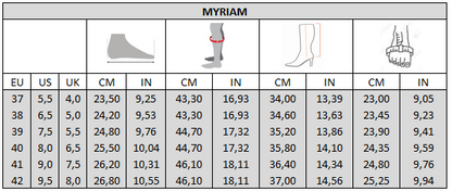 2XL laarzen voor brede kuiten - Model Myriam