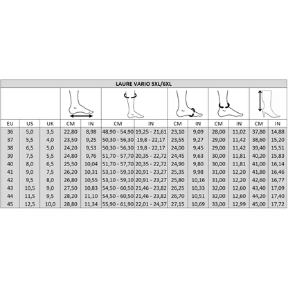 Bottes VARIO 5XL/6XL pour mollets larges - Modele Laure