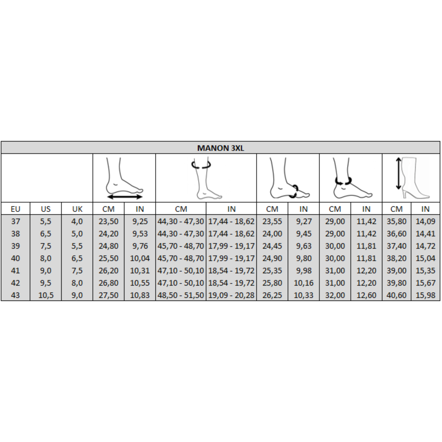 Bottes 3XL pour mollets larges - Modele Manon