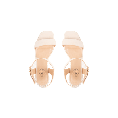 Sandales compensées pieds larges ajustables H - Modele Vic