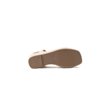 Sandales compensées pieds larges ajustables H - Modele Vic
