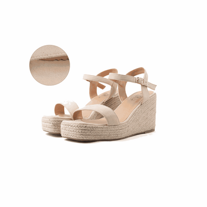 Keil-Sandalen mit verstellbaren breiten Füßen H - Modell Vic
