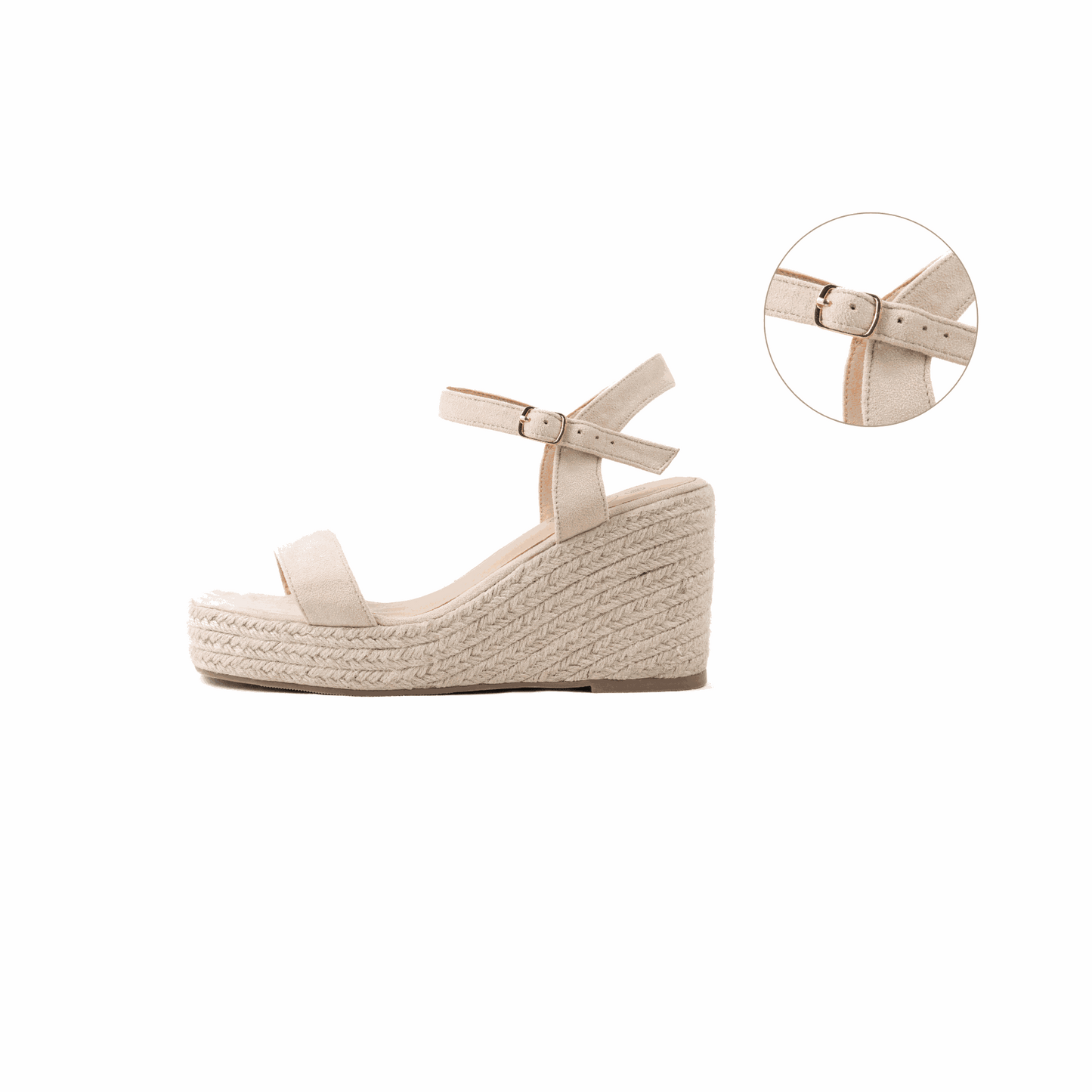 Keil-Sandalen mit verstellbaren breiten Füßen H - Modell Vic