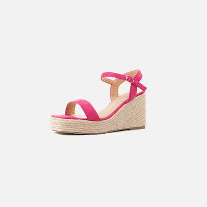 Keil-Sandalen mit verstellbaren breiten Füßen H - Modell Vic