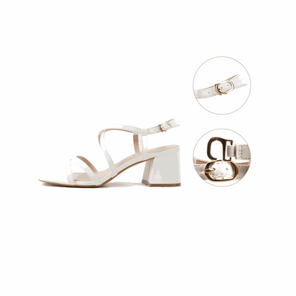 Sandales à talons pieds larges ajustables H - Modele Zoe