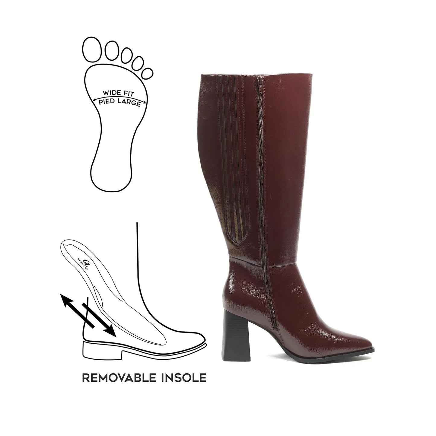 Bottes mollets larges 2XL - Sarah