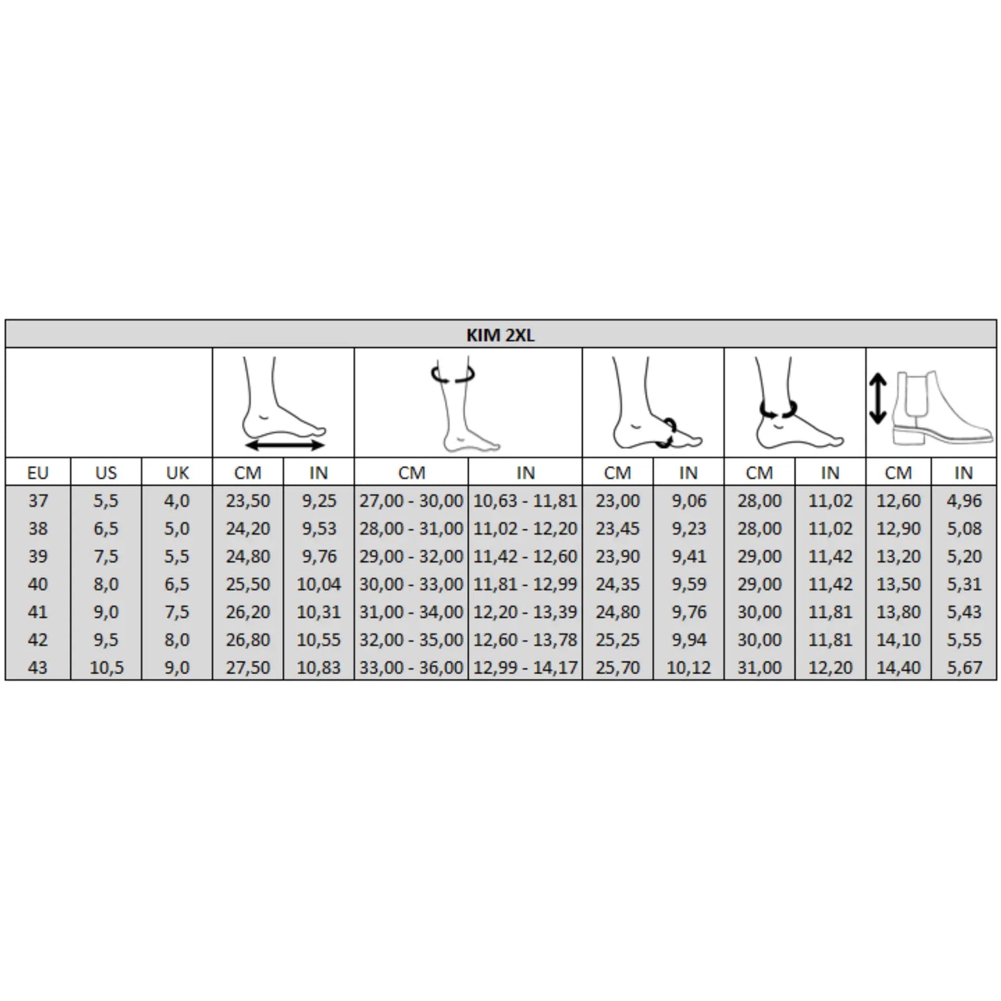 Bottes 2XL pour mollets larges - Modele Kim