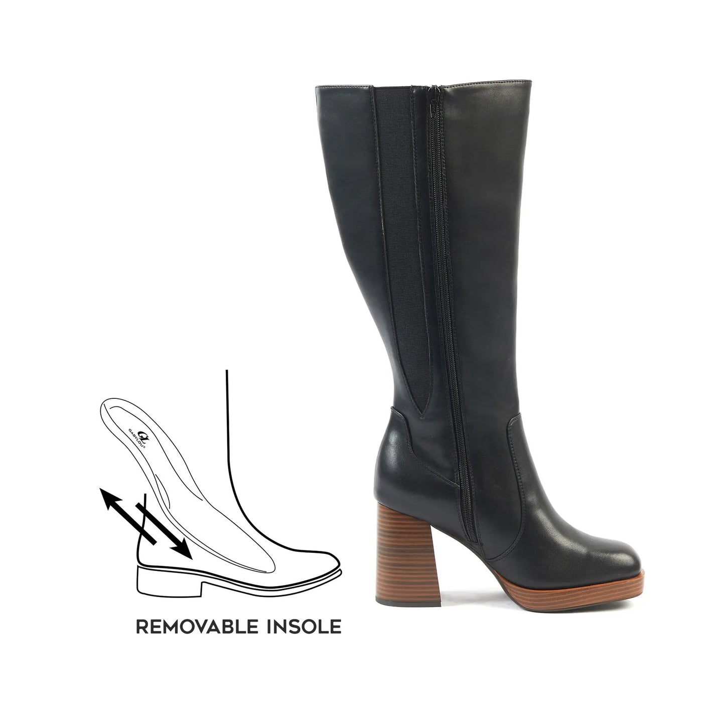 Bottes à mollet large taille 2XL - Modèle Melissa