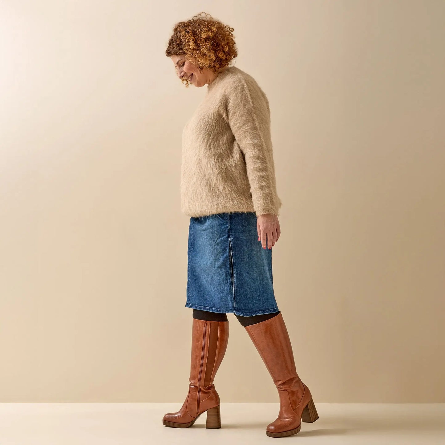 Bottes à mollet large taille 2XL - Modèle Melissa