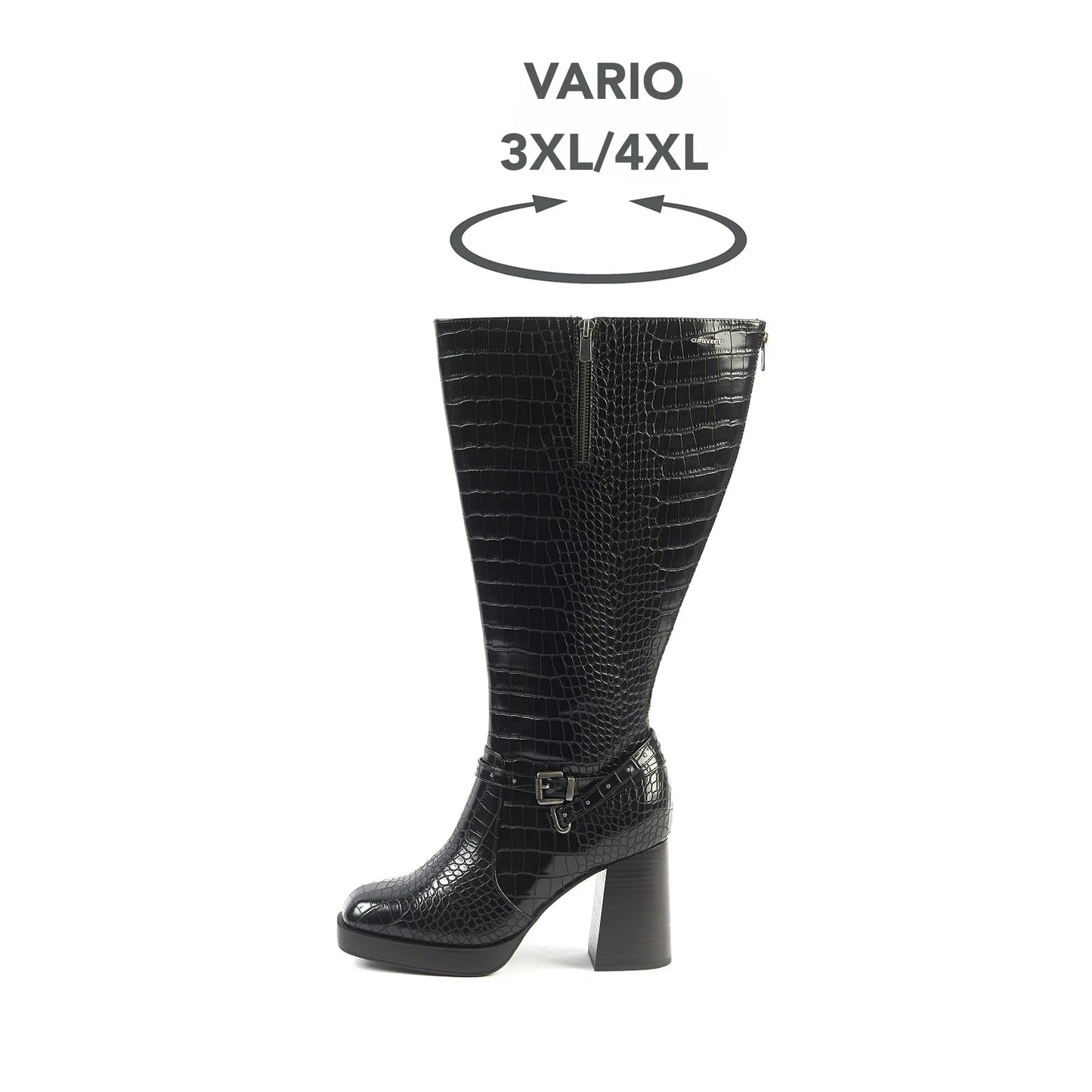 Bottes à mollet large 3XL - Modèle Manon