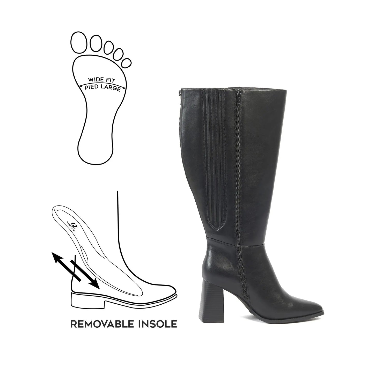 Bottes mollets larges 3XL - Aneta