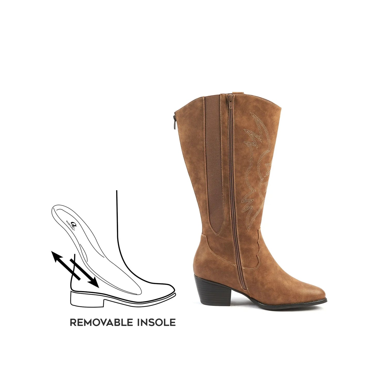 Bottes mollets larges 2XL - Modèle Irina