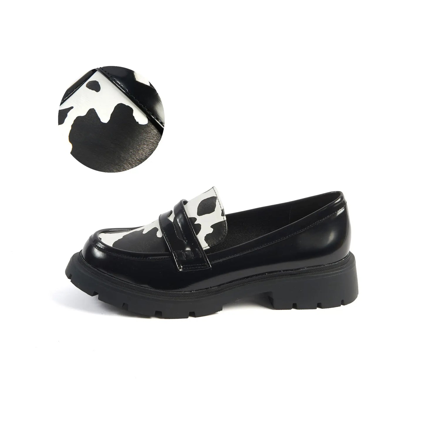 Mocassins pieds larges H - Modele Olive