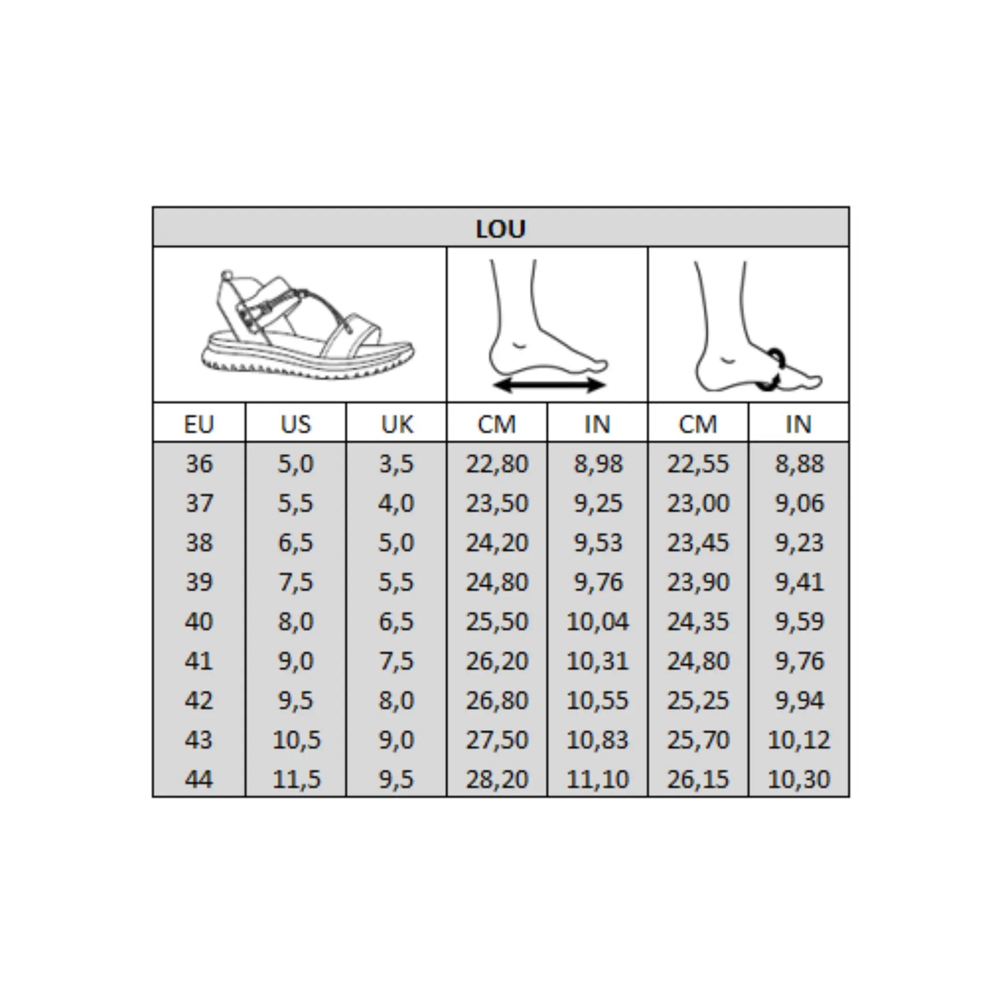 Sandales pieds larges H - Modèle Lou
