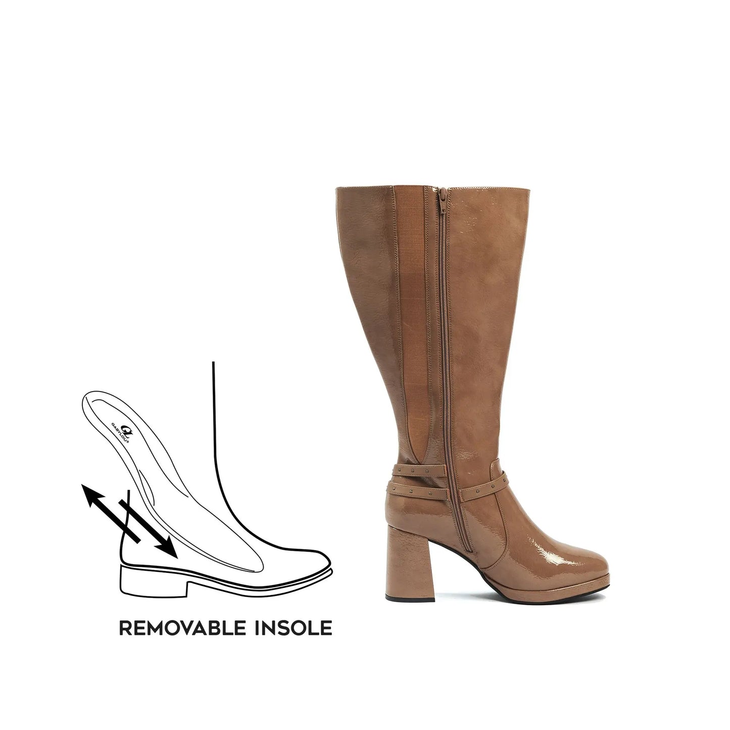 Bottes à mollet large 3XL - Modèle Manon