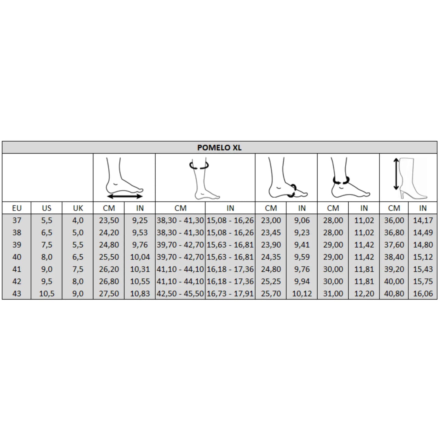 Bottes mollets larges XL - Modele Pomelo