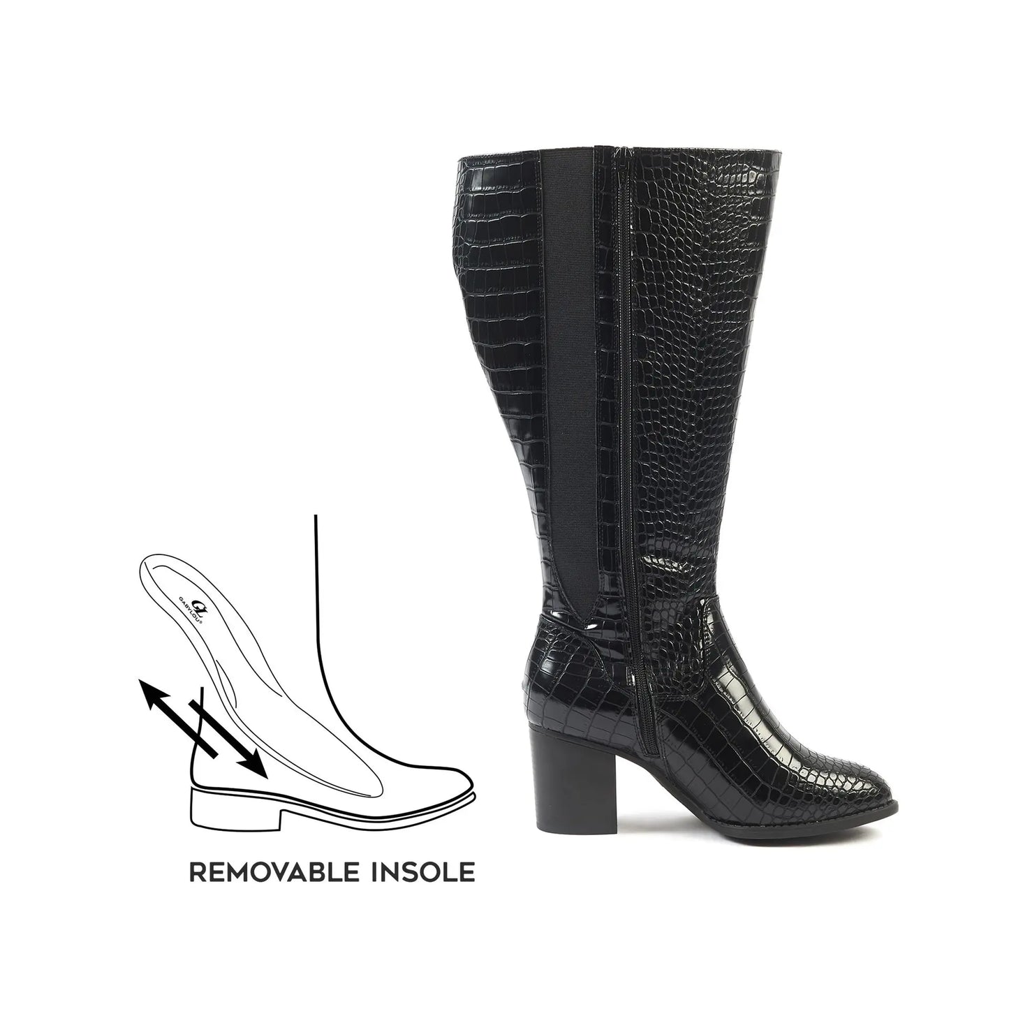 Bottes à mollet large 3XL - Modèle Romy