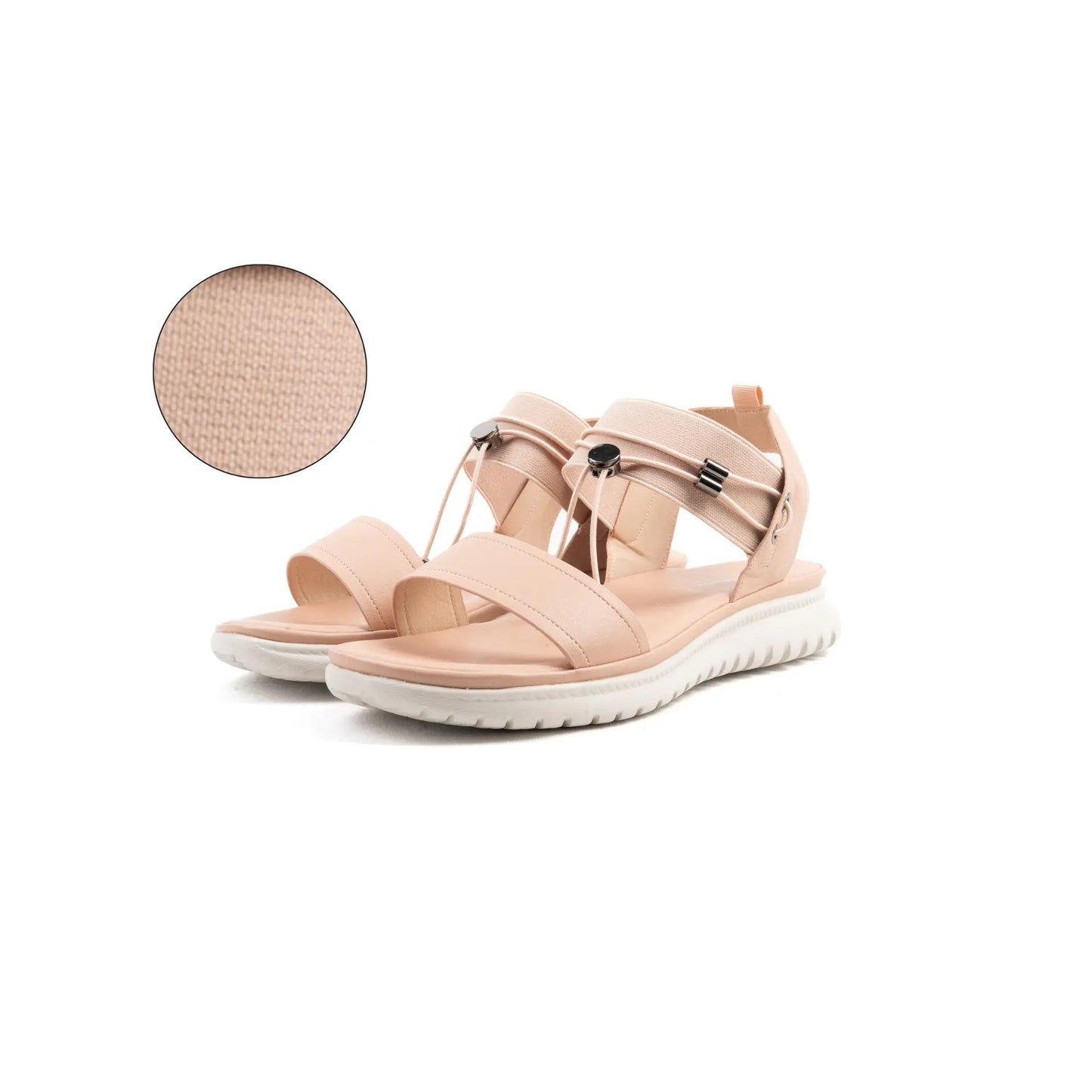 Sandales à bout large ajustables, modèle H - Lou