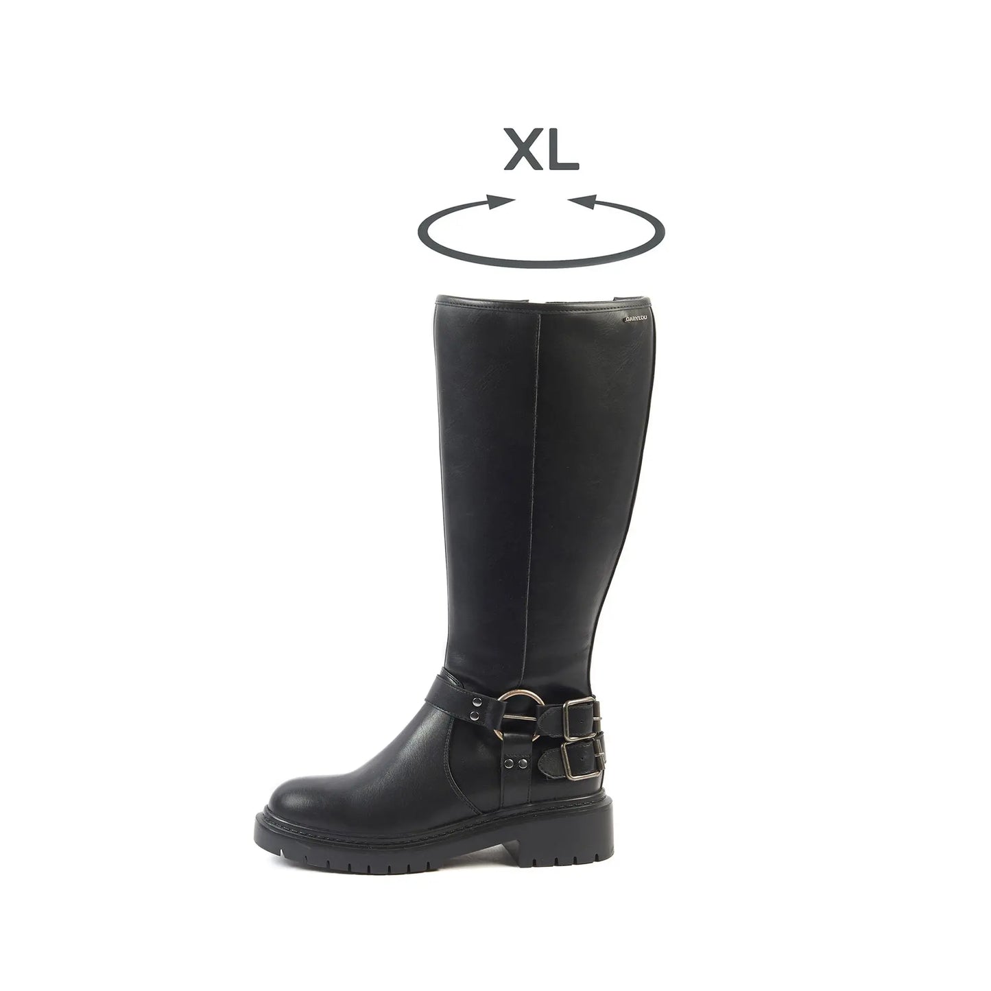 Bottes XL à mollet large - Modèle Angelina