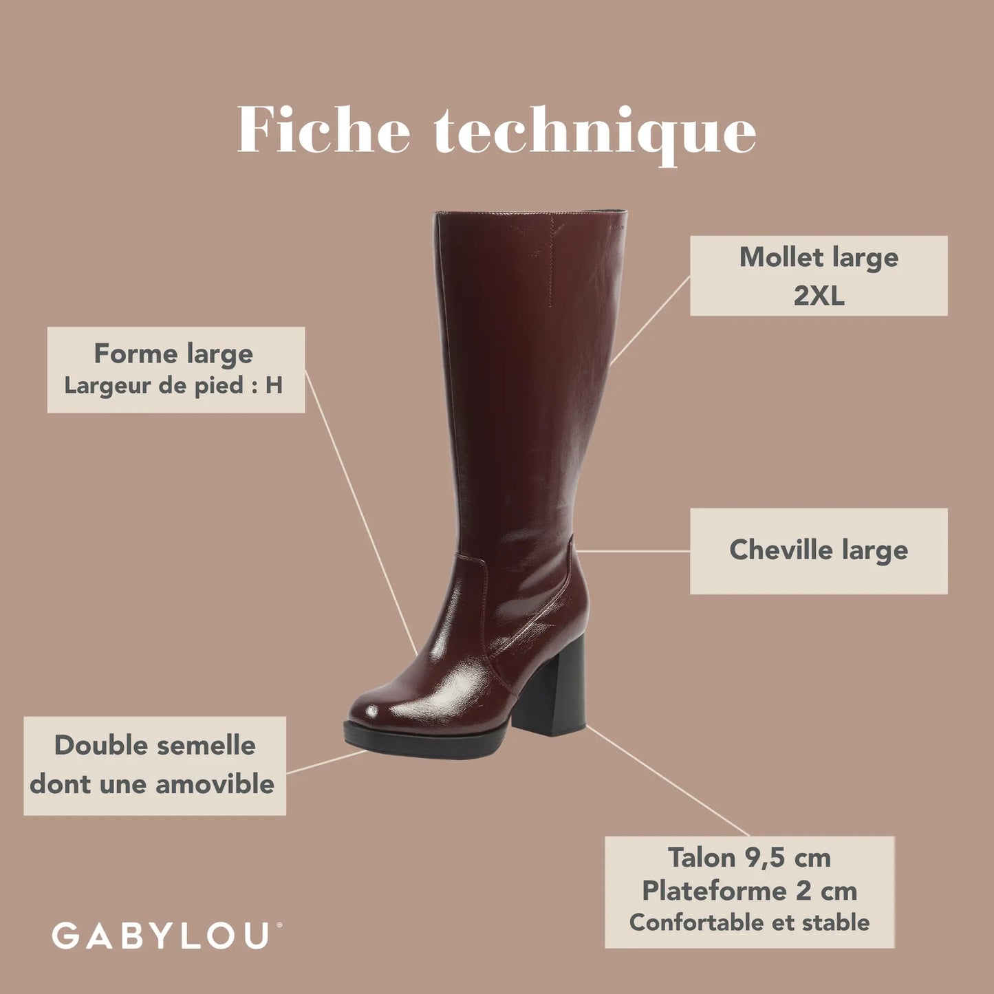 Bottes mollets larges 2XL - Melissa