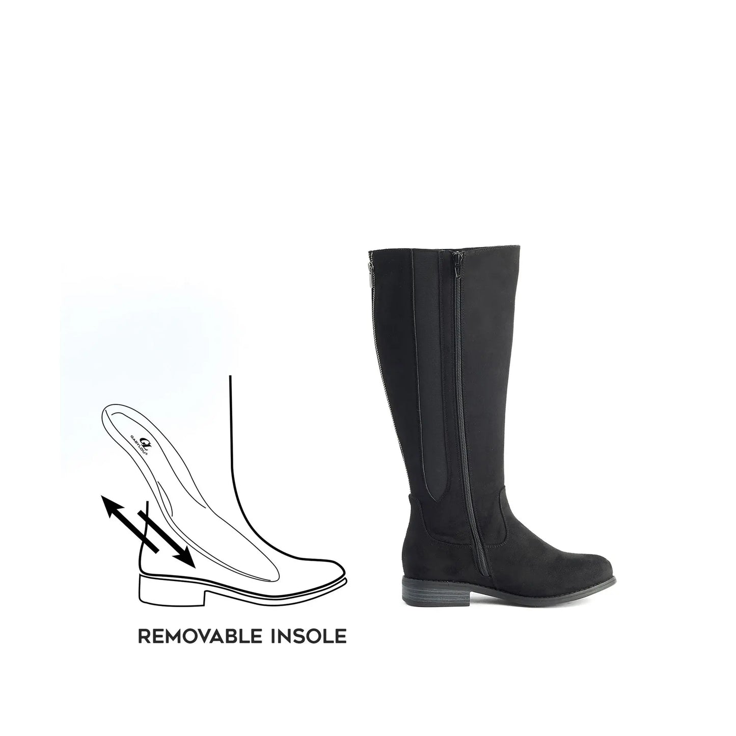 Bottes XL à mollet large - Modèle Aiyana