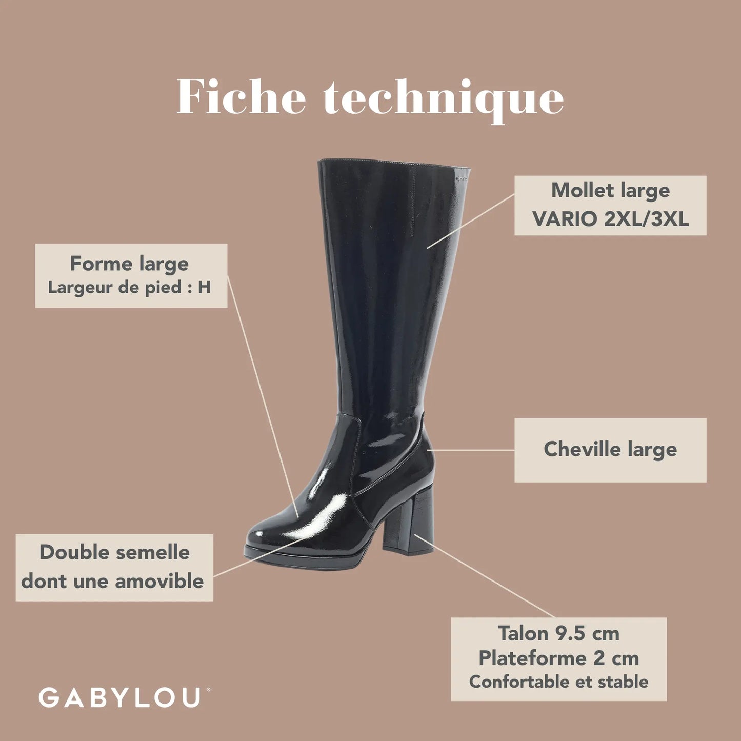 Bottes mollets larges 2XL - Melissa
