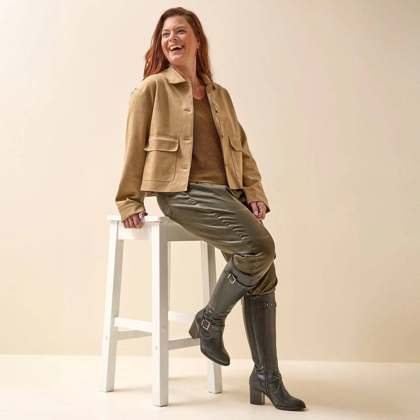 Bottes à mollet large XL - Modèle Chrystel