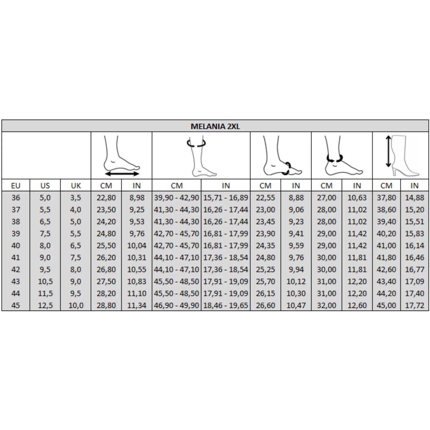 Bottes à mollet large 2XL - Modèle Melania