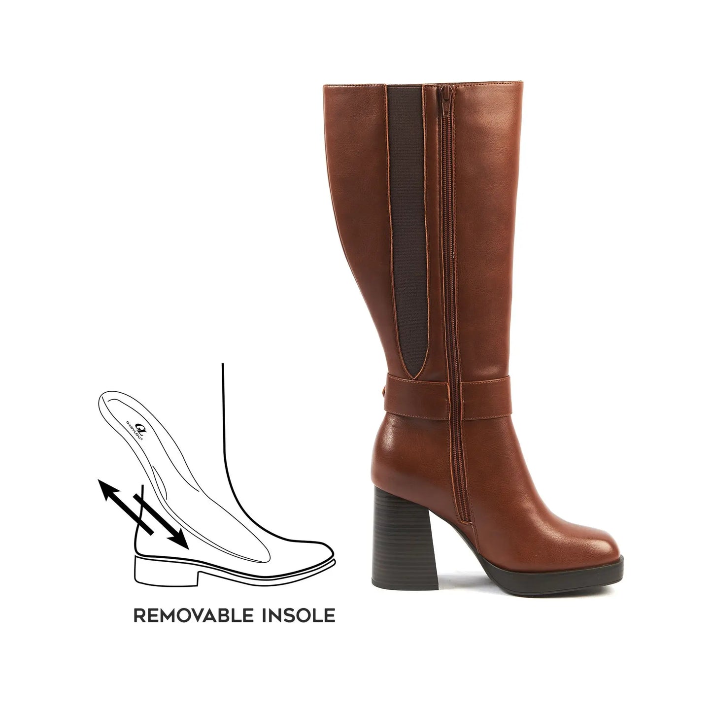 Bottes XL pour mollets larges - Modèle Nina