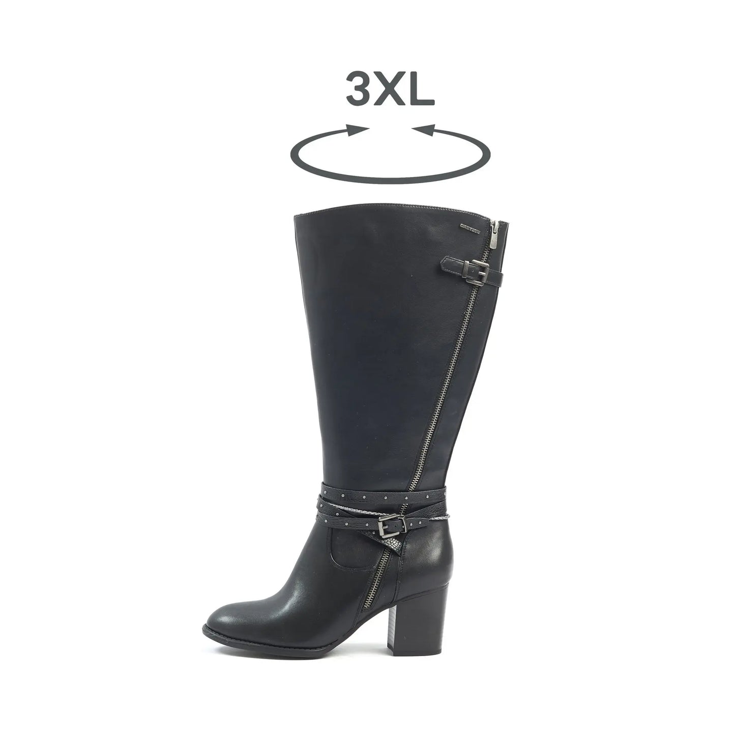 Bottes 2XL pour mollets larges - Modele Meghan