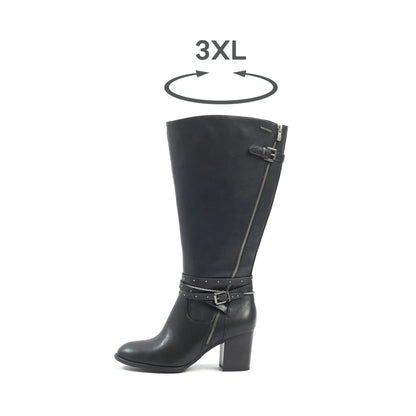 Bottes 2XL pour mollets larges - Modele Meghan