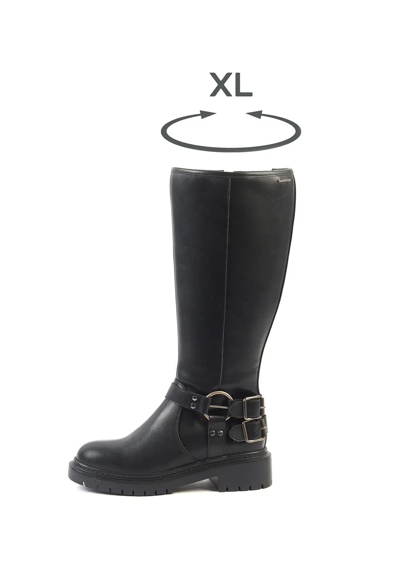 Knee High Stivali Larghi Al Polpaccio Stivali XL Per Polpacci Larghi Modello Angelina Gabylou