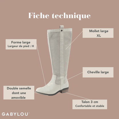 XL wide calf boots - Colette model
