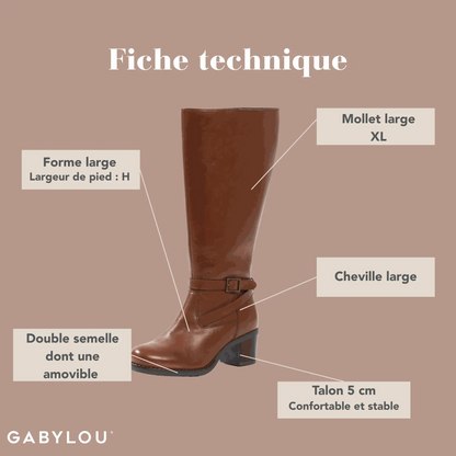 XL wide calf boots - Lily model