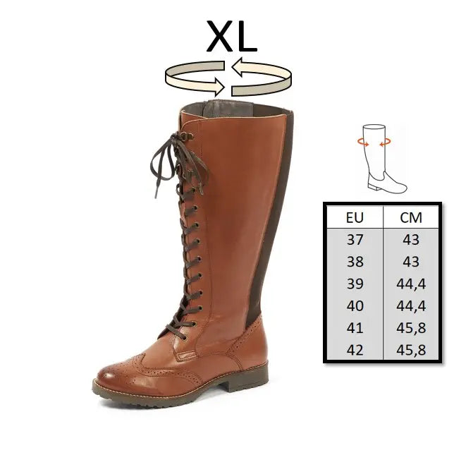 XL wide calf boots - Model Lola