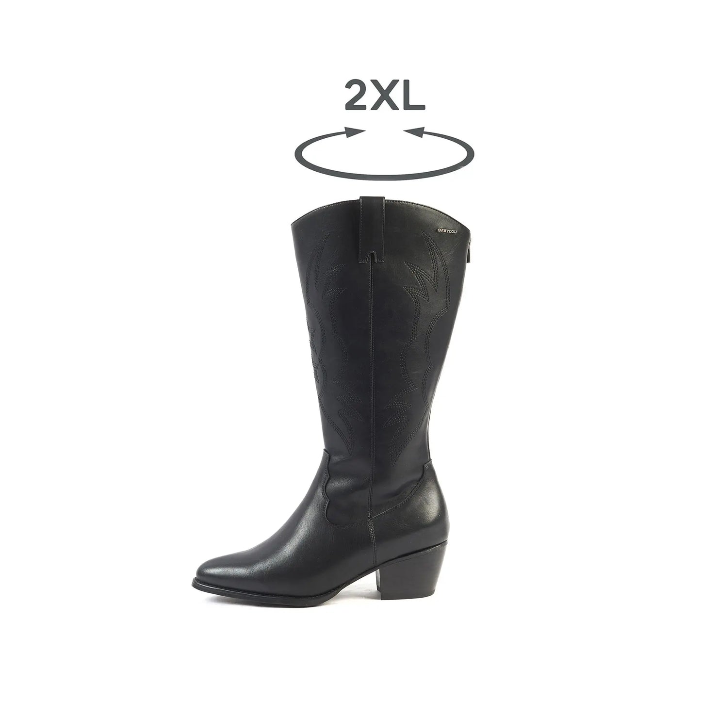 2XL laarzen met brede kuit - model Irina