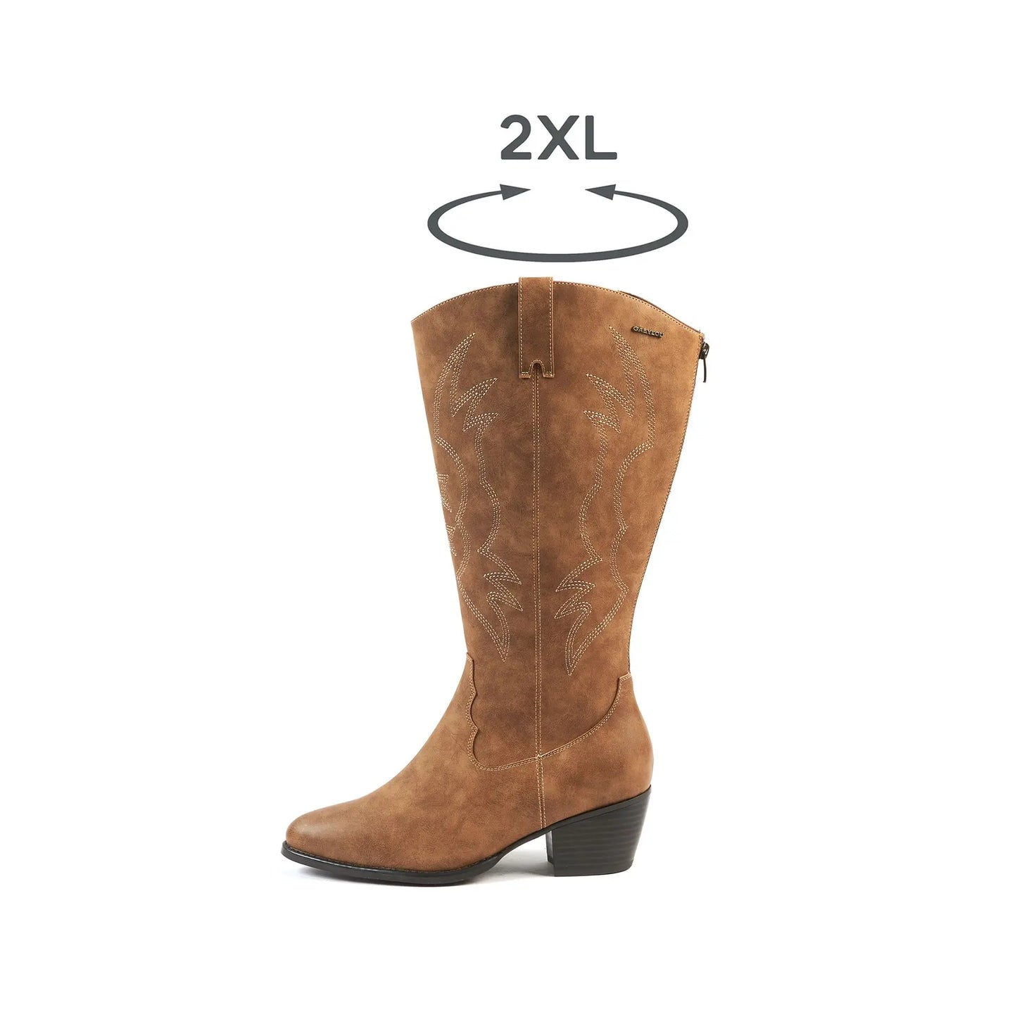 2XL laarzen met brede kuit - model Irina