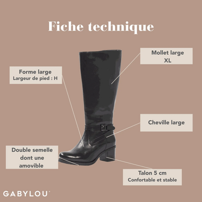 XL wide calf boots - Lily model