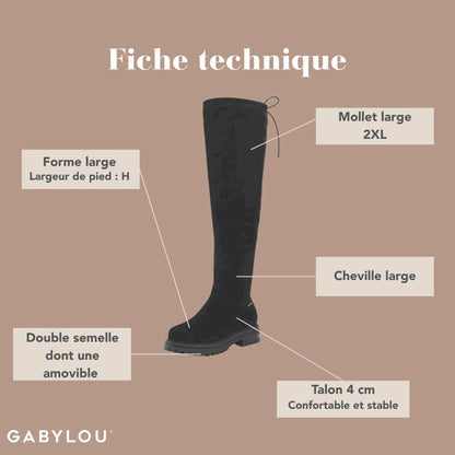 2XL Wadenhose für breite Waden - Modell Aurelie