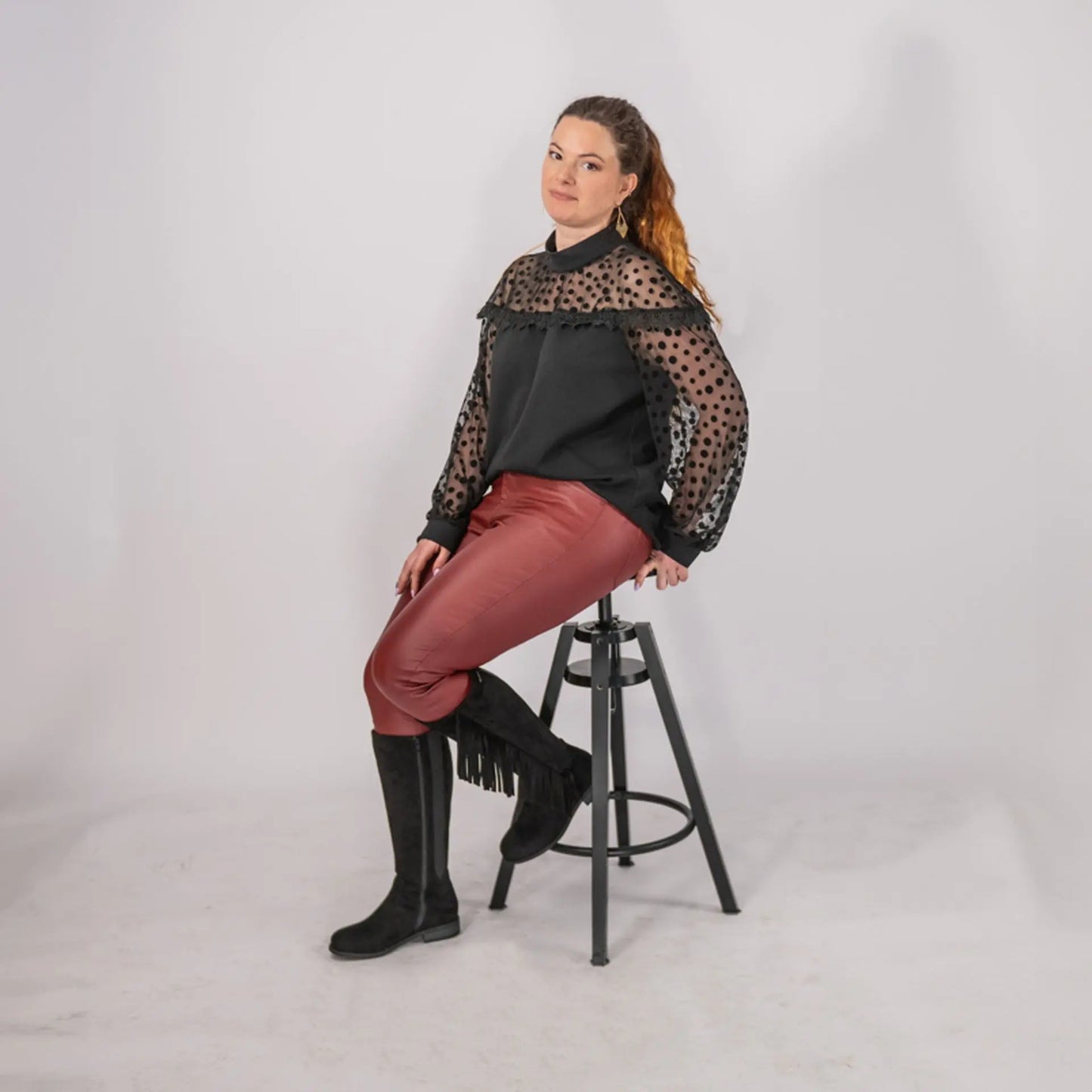 XL laarzen met brede kuit - model Aiyana