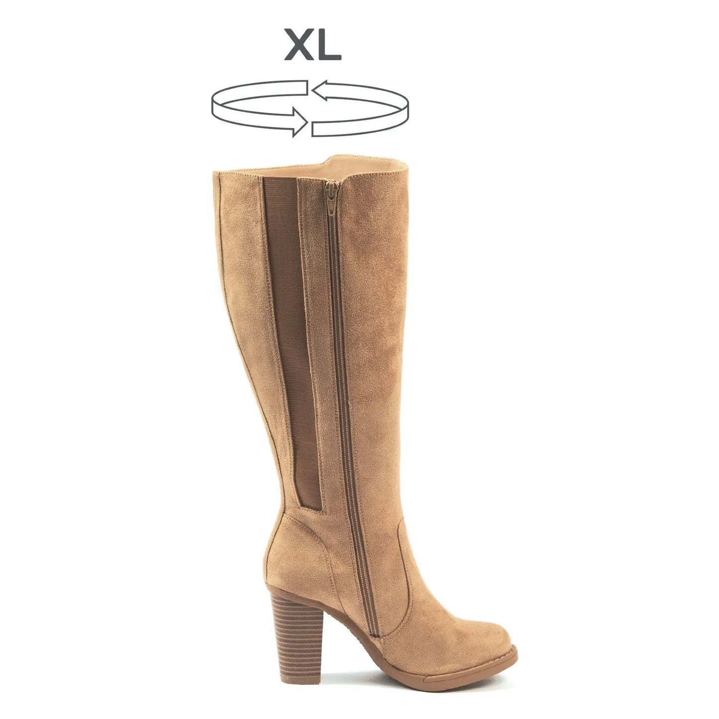 XL laarzen met brede kuit - Kamilla model