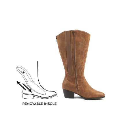 Bottes 2XL pour mollets larges - Modele Irina